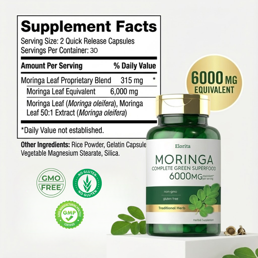 Elorita׳s Moringa Powder Capsules
